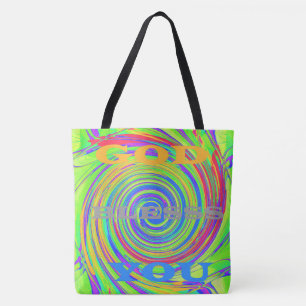 Bolso De Tela Bendiciones Coloridas desde Arriba   Dios te Bendi