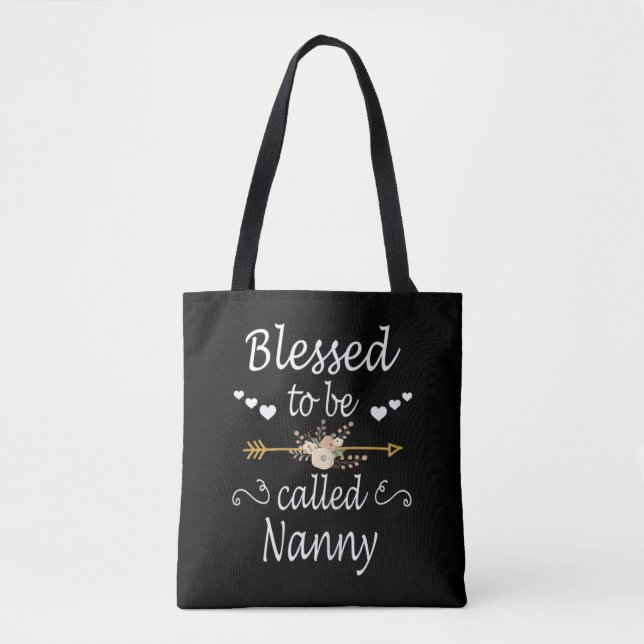Bolso De Tela Bendita De Ser Llamada Nanny (Anverso)