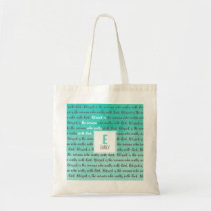 Bolso De Tela Bendita es la Mujer que Camina con Dios