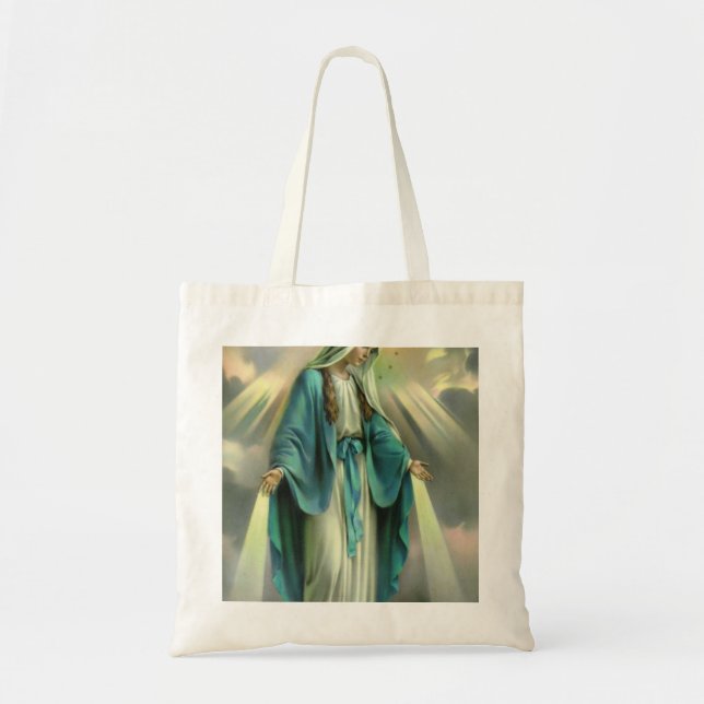 Bolso De Tela Bendita Virgen María (Frente)