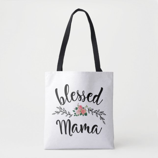 Bolso De Tela Bendito De Ser Llamada Mamá (Anverso)