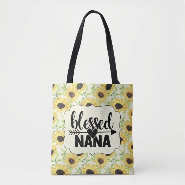 Bolso De Tela Bendito Nana Sunflower (Anverso)