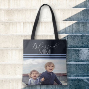 Bolso De Tela Bendito Tote de regalo de fotos del personalizado