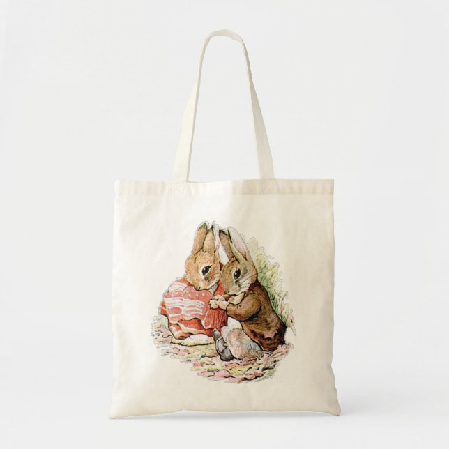 Bolso De Tela Benjamin Bunny se topó con Peter Rabbit (Frente)
