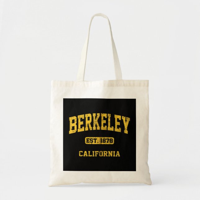 Bolso De Tela Berkeley California CA Estílico Atlético del Estad (Frente)
