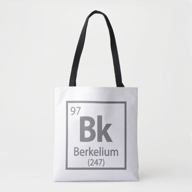Bolso De Tela Berkelium - Berkeley Science Periodic Table (Anverso)