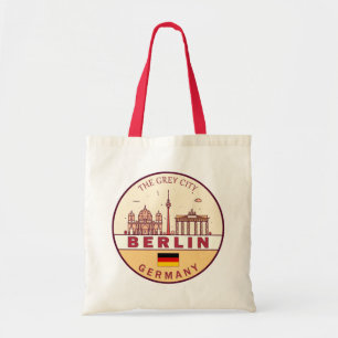 Bolso De Tela Berlin Alemania City Skyline Emblem