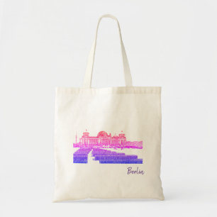 Bolso De Tela Berlin Reichstag Esbozo del Parlamento Alemán Bols