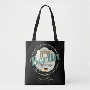 Bolso De Tela Berlinesa Capital Vintage City