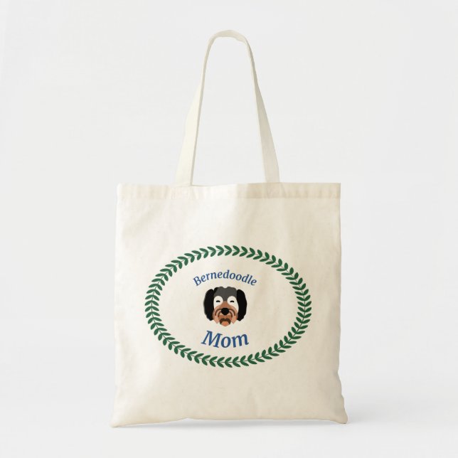 Bolso De Tela "Bernedoodle Mom" Tote Bag (Frente)