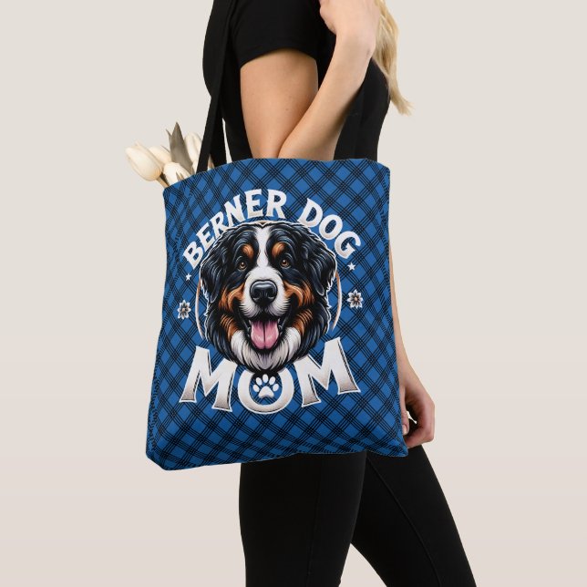 Bolso De Tela Berner Dog Mom: Regalo del día de la madre para la (Detalle)