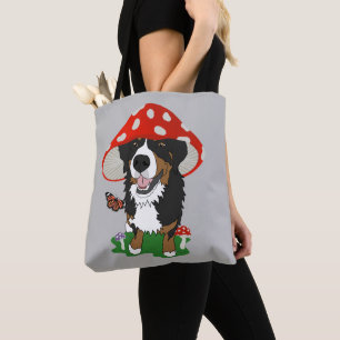 Bolso De Tela Bernese Mountain Dog Mushroom Cap
