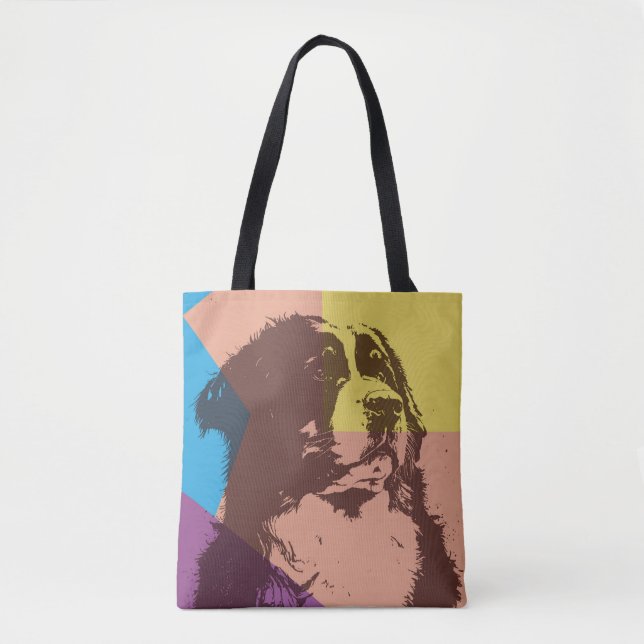 Bolso De Tela Bernese Mountain Dog Wood (Anverso)