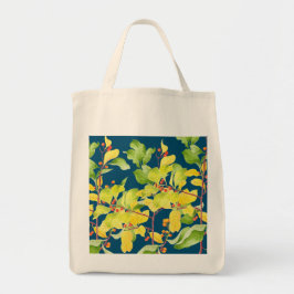 Bolso De Tela Berries de otoño en un Tote de comestibles