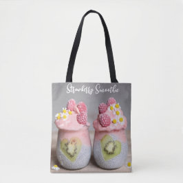 Bolso De Tela Berry Clean Vibes: Detox Smoothie & Chia Pudding