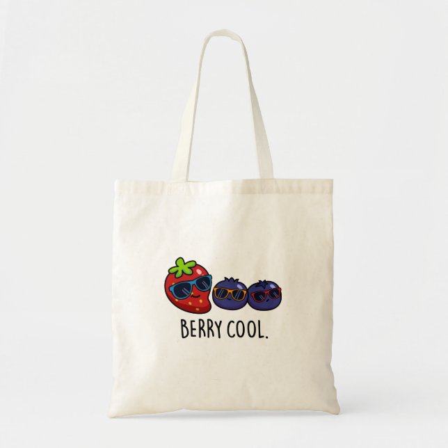 Bolso De Tela Berry Guay Funny Strawberry Blueberry Pun (Frente)