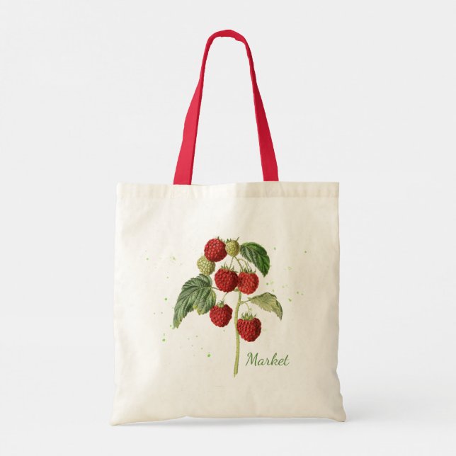 Bolso De Tela Berry Stem Tote Bag (Reverso)