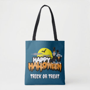 Bolso De Tela Bert y Ernie   Feliz Halloween