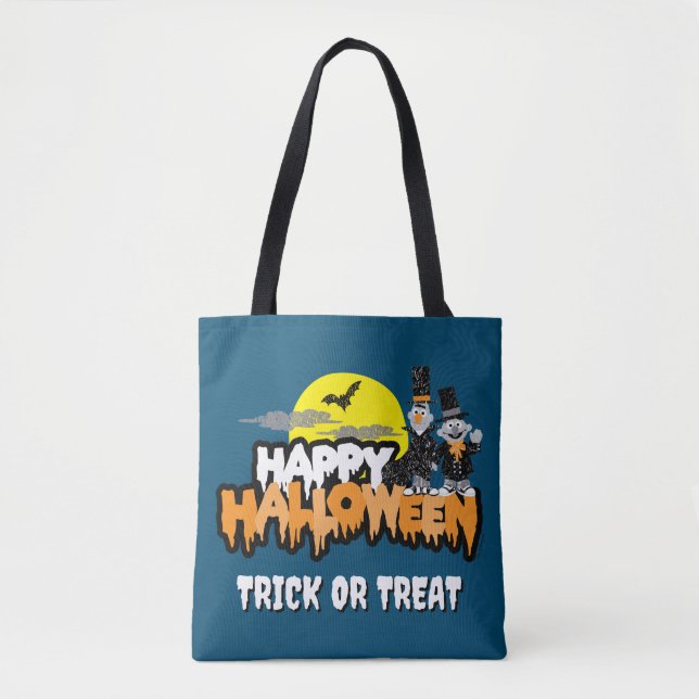 Bolso De Tela Bert y Ernie | Feliz Halloween (Anverso)