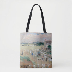 Bolso De Tela Berthe Morisot - Colgando la ropa para secar