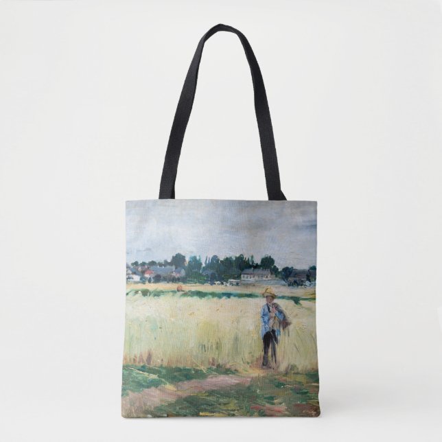Bolso De Tela Berthe Morisot - En el Wheatfield en Gennevillier (Anverso)