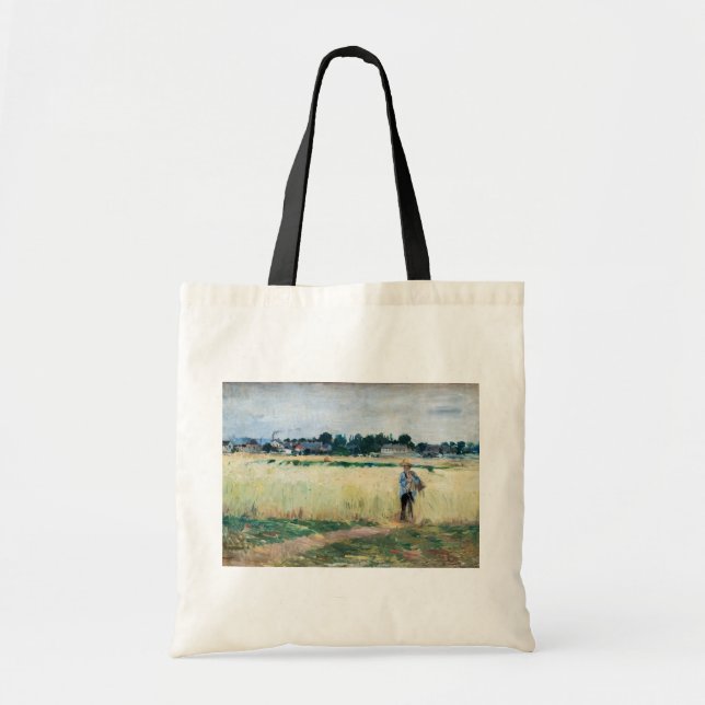 Bolso De Tela Berthe Morisot - En el Wheatfield en Gennevillier (Frente)