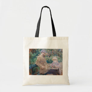Bolso De Tela Berthe Morisot - Eugene Manet con su hija