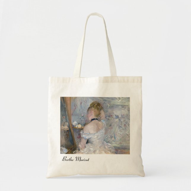 Bolso De Tela Berthe Morisot - Mujer en su retrete (Frente)