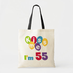 Bolso De Tela Bésame tengo 55 camisetas de cumpleaños y regalos