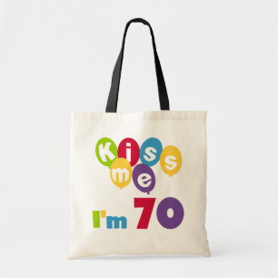 Bolso De Tela Bésame Tengo 70 camisetas de cumpleaños y regalos