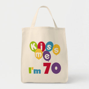 Bolso De Tela Bésame Tengo 70 camisetas de cumpleaños y regalos
