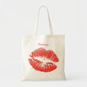Bolso De Tela Besando los labios rojos Thunder_Cove