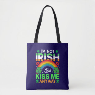 Bolso De Tela besarme de todas formas diseño de humor irlandés-6