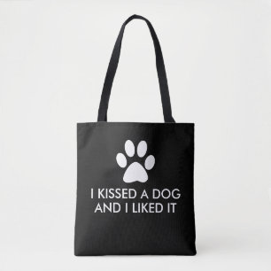 Bolso De Tela Besé un perro y tuve gusto de él