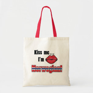 Bolso De Tela Béseme que soy noruego