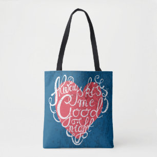 Bolso De Tela Béseme siempre buenas noches