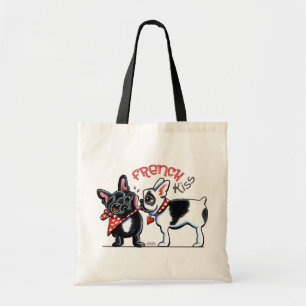 Bolso De Tela Beso de Bulldog francés