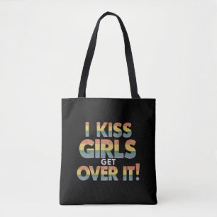 Bolso De Tela Besos a chicas supera esto divertido lesbiana bise
