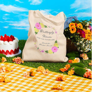 Bolso De Tela Besos de Mariposa para la futura Sra. Desayuno de