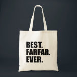 Bolso De Tela Best Farfar Ever Swedish Grandfather Tote Bag<br><div class="desc">Best Farfar Ever tote bag for a Swedish Grandfather. It makes a great gift for a Swedish,  paternal grandpa (Father's Father). Let a Farfar know he's the greatest with this cool bag. A great gift for Farfar on his birthday,  Grandparent's Day,  Father's Day or any special occasion.</div>