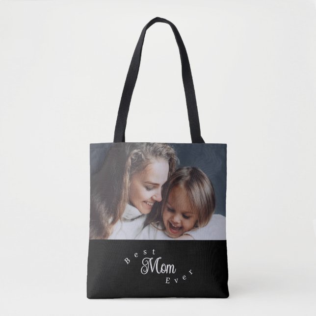 Bolso De Tela Best Mom Ever Modern Simple (Anverso)