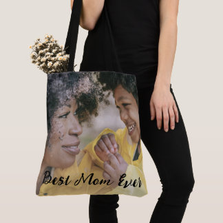 Bolso De Tela Best Mom Ever Personalized Kids Names Two Photos 