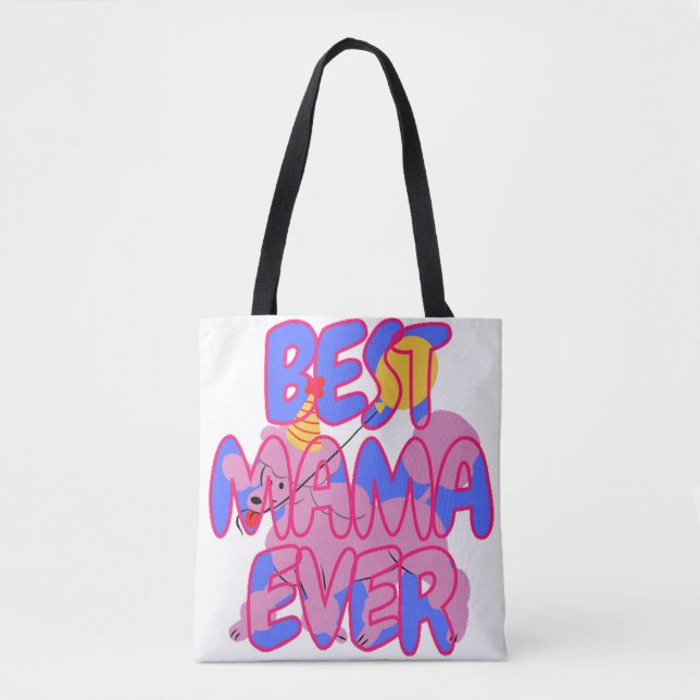Bolso De Tela Best Poodle Mom ever (Anverso)