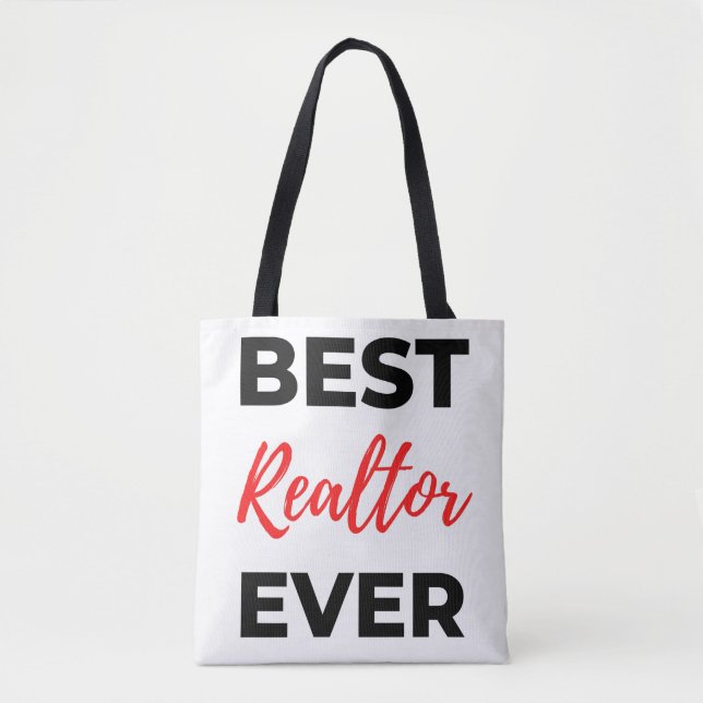 Bolso De Tela Best Realtor Ever 2 (Anverso)