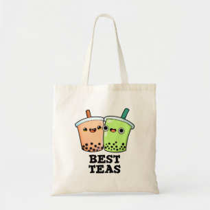Bolso De Tela Best Teas Funny Besties Boba Tea Pun