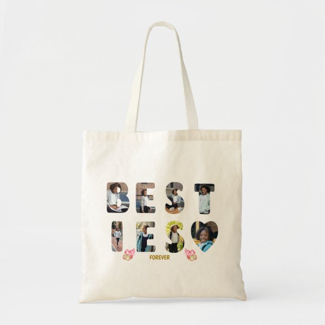 Bolso De Tela Besties Amigos de BFF para siempre 8 Foto (Frente)