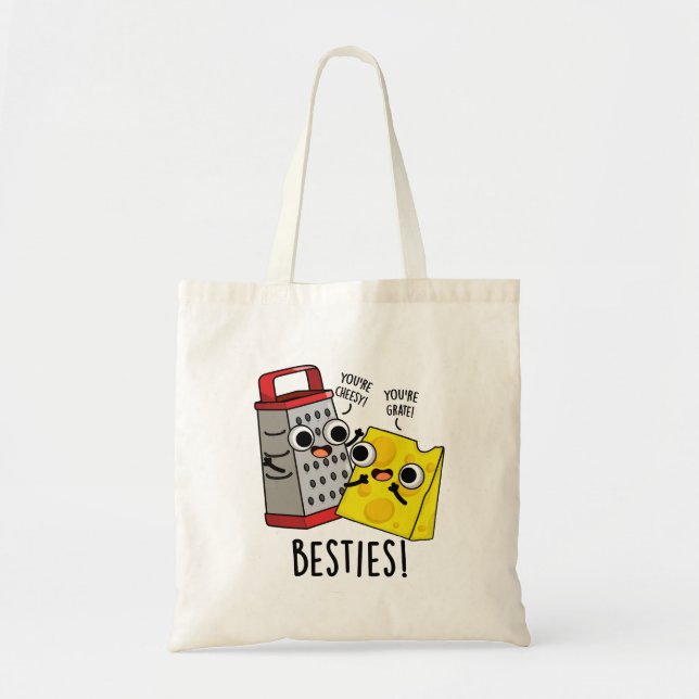 Bolso De Tela Besties Grater Pun (Frente)