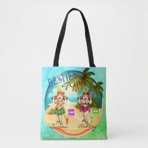 Bolso De Tela Bestis viaje verano playa azul personalizado