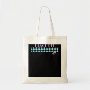 Bolso De Tela Beverly Hills 90210 Peach Pit Pattern