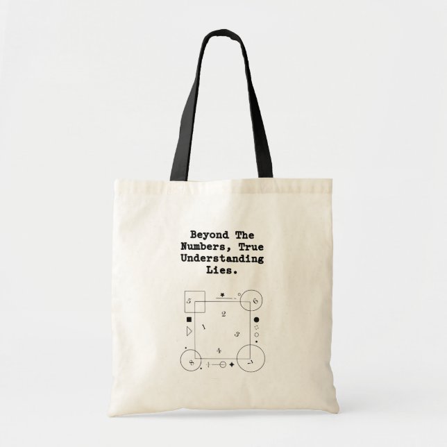 Bolso De Tela Beyond The Numbers | True Math Understanding (Frente)